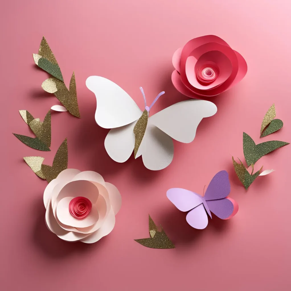 Anniversaire créatif pour sur le theme des fleurs et de papillons